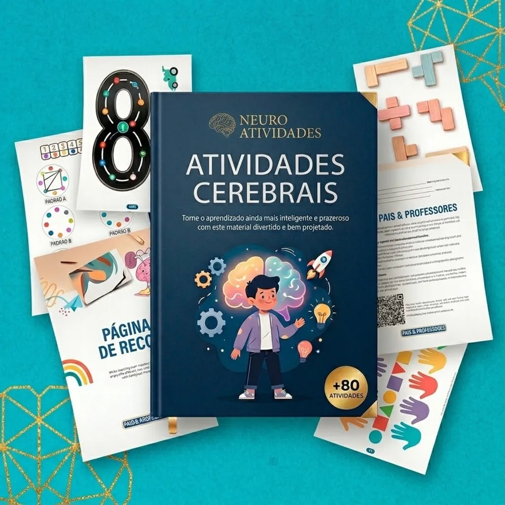 Combo de atividades cerebrais impressas para crianças